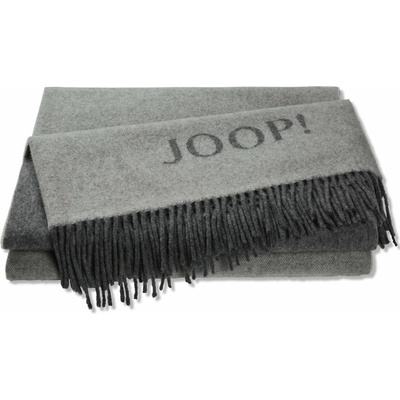 Biederlack JOOP! Fine Doubleface Graphit-Schiefer pléd 130x180