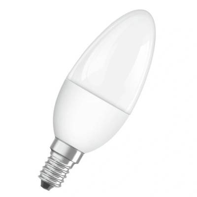 OSRAM LED крушка, Osram, E14, B35, 4.9W = 40W, 470lm, 2700K, Топло бяло (4058075430914)