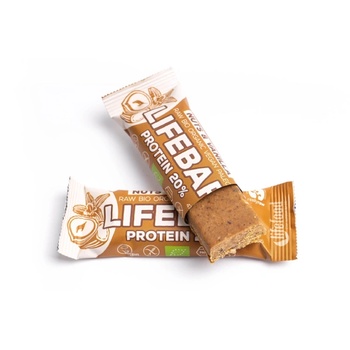 LifeFood - Бар Lifebar Протеинов бар лешник с ванилия, BIO, 47 g *CZ-BIO-002