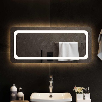 vidaXL LED огледало за баня, 90x40 см (151788)