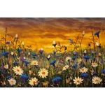 DIMEX ART Флизелинов фототапет картина - маргаритки и метличини 375 x 250 см