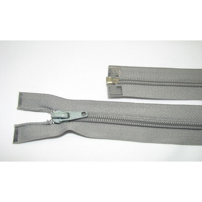 Zips špirála deliteľný 5mm - dĺžka 40cm,farba svetlo šedá