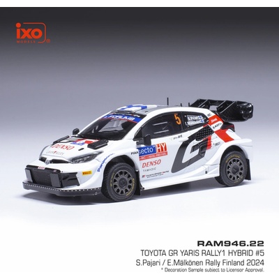 IXO Toyota GR Yaris Rally1 Rally Finland 2024 5 Pajari Mälkönen 1:43