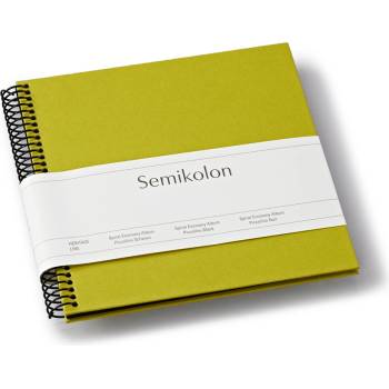 Semikolon Uni Economy малък албум за снимки, матча зелен с черни страници (370003)