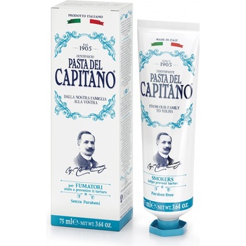 Pasta Del Capitano zubná pasta s antibakteriálnym účinkom pre ochanu zubov a ďasien 75 ml