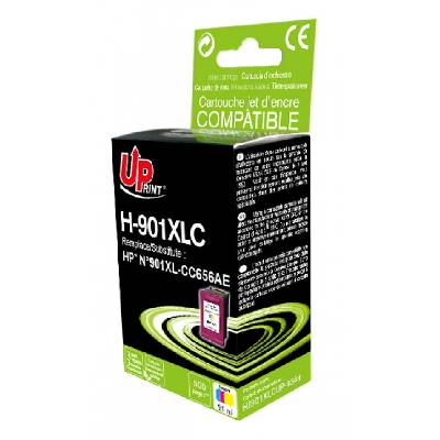 Мастилница UPRINT CC656A HP, Cyan/Magenta/Yellow (LF-INK-HP-CC656A-UP)