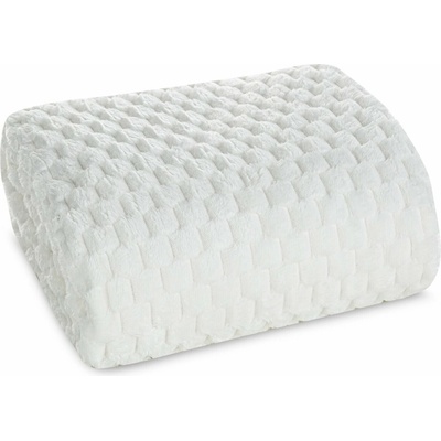 Eurofirany Prikrývka 3D Effect Biela 260 GSM Polyester Deco 70x160