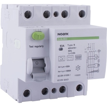 Noark Ex9LB63 3P+N 40A 30mA