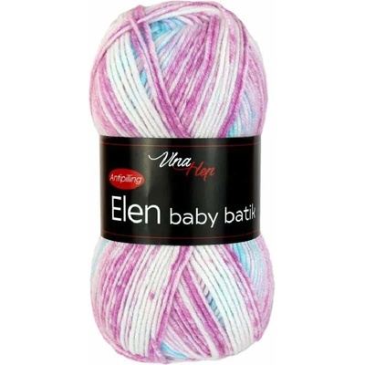 Elen baby batik 5113 - bílá, růžová, tyrkys