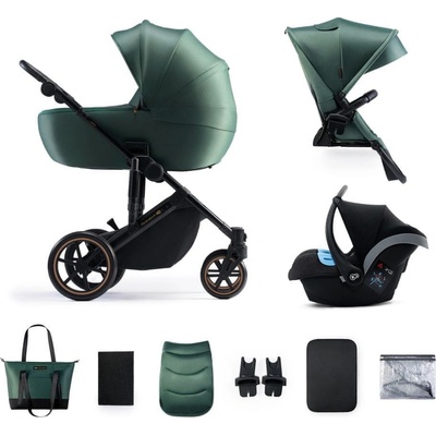 Kinderkraft stroller 3in1 PRIME 2 DARK GREEN 2023 – Zbozi.Blesk.cz