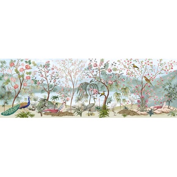 Interdruk - Puzzle Flowers animals peacock plants panorama - 1 000 piese