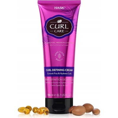 Hask Curl Care definující krém pro vlnité a kudrnaté vlasy 198 ml