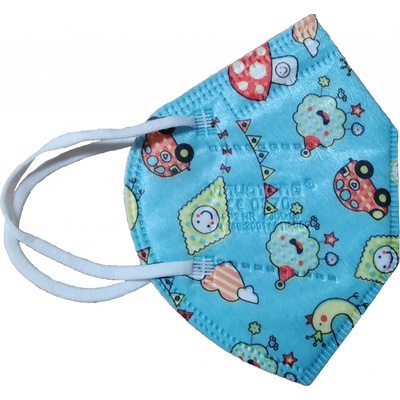 Angel mask respirátor dětský FFP2 kluk NR modré obrázky – Zbozi.Blesk.cz