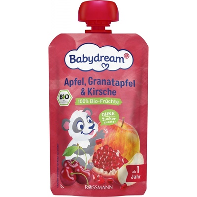Babydream BIO jablko, granátové jablko, třešeň 100 g – Zboží Dáma