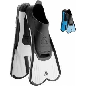 Cressi-Sub CRESSI Light Kid Fins White 31/32 - Powerful short fins for swimming and snorkeling, White Kid, 31/32 - DP183031
