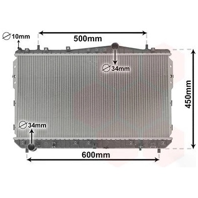 Chladič, chlazení motoru VAN WEZEL 81002073