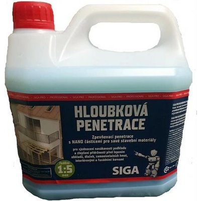 SIGA PRO Hloubková penetrace 3 l modrá s nanočásticemi, ředění 1:5