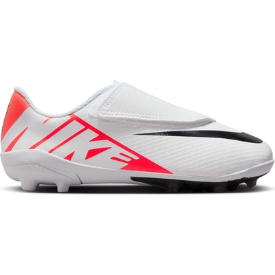 Nike Детски футболни бутонки Nike Mercurial Vapor Club Childrens Firm Ground Football Boots - Crimson/White