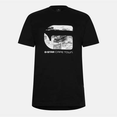 G Star Тениска G Star Cape Town T-Shirt - Dk Black