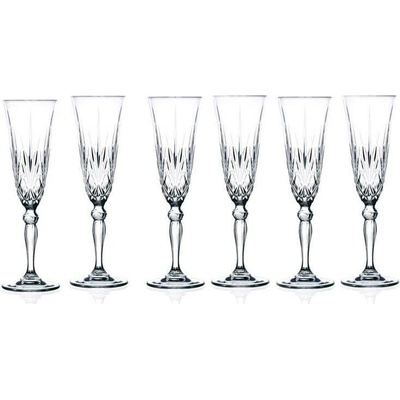 RCR RCR Cristalleria Italiana MELODIA SKLENICE NA ŠAMPAŇSKÉ 6 x 160 ml