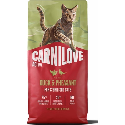 CARNILOVE ACTIVE Cat Dry Made with Duck & Pheasant for Sterilised Adult All 6 kg
