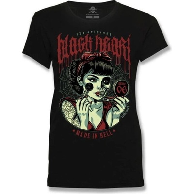 tričko street BLACK HEART POWDER černá