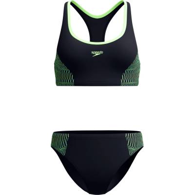 Speedo Дамски комплект бикини Speedo Women's Placement 2 Piece Bikini - Anthracite / Pale Clover - размер 38 (EU) (150-5719-0214)