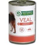 AKVATERA Nature's Protection DOG Adult Veal, консерва с телешко месо за капризни пораснали кучета, Литва - 400 гр