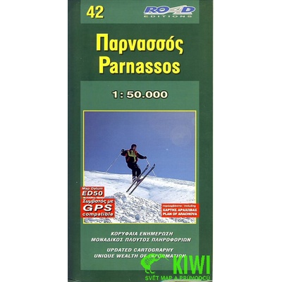 ORAMA 42 Parnassos 1:50 000 turistická mapa