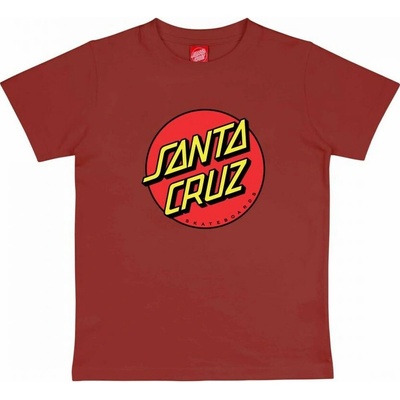 Santa Cruz Youth Classic Dot T-Shirt Ketchup
