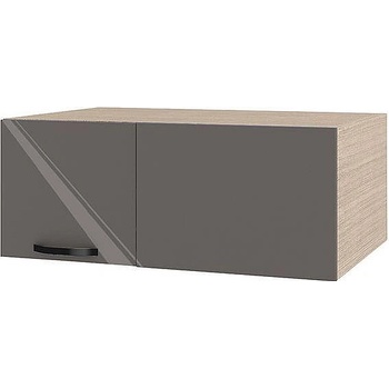 Image 1 of ИРИМ Ъглова надсройка за кухненски шкаф Сити МФ-Антрацит гланц-05-113 90 см