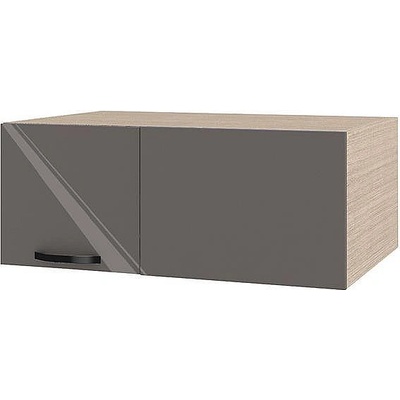 ИРИМ Ъглова надсройка за кухненски шкаф Сити МФ-Антрацит гланц-05-113 90 см