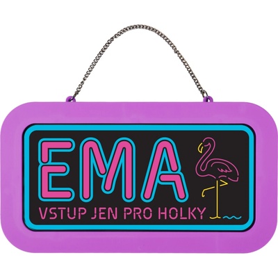 Neonová cedulka se jménem - Ema