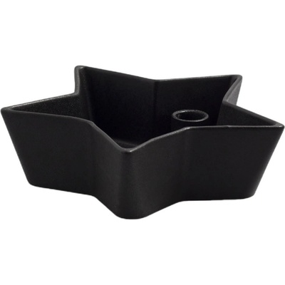 Keramický svícen Lidatorp Star Black L Storefactory Scandinavia