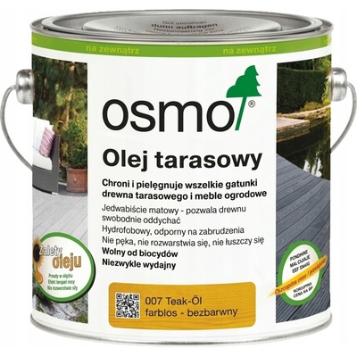 Olej na terasu Osmo Teak 007 bezbarvý 2,5 l