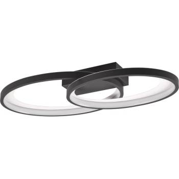 Reality Черно-бяла LED светлина за таван 30x57 cm Malaga - Reality (R64482134)