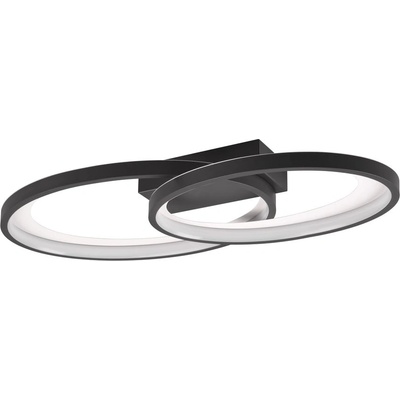 Reality Черно-бяла LED светлина за таван 30x57 cm Malaga - Reality (R64482134)