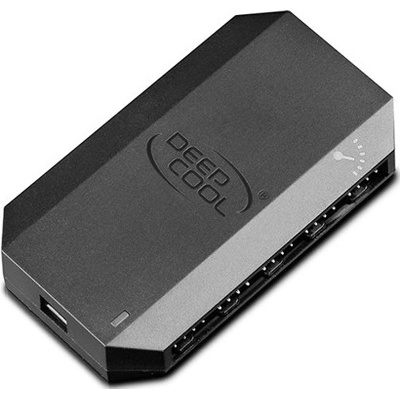 Deepcool Разклонител за вентилатори DeepCool - FH-10 DP-F10PWM-HUB, 10 порта, сив (DP-F10PWM-HUB)