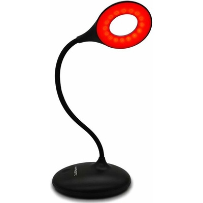 Lunesto LED Lampička na čtení bez modré složky Barva světla: Červená (1100K), Barva lampičky: Černá