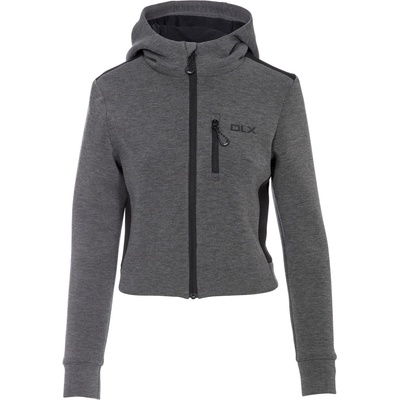 DLX Суичър DLX Women's Fernanda Cropped Zip Hoodie - Grey Marl