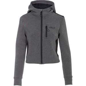 DLX Дамски суичър DLX Womens Fernanda Cropped Zip Hoodie - Grey Marl