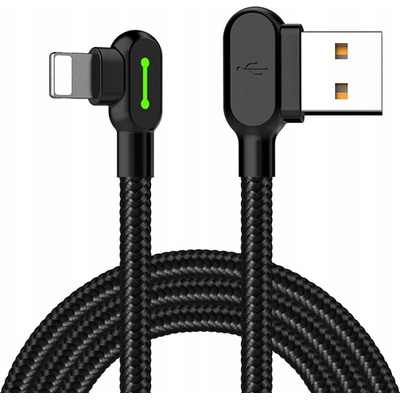 Mcdodo CA-4673 USB-Lightning, úhlový, 1,8m, černý