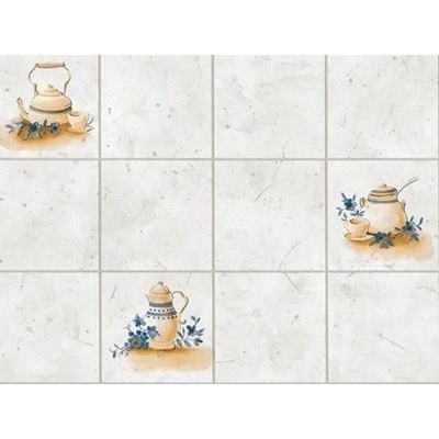 d-c-fix Samolepící folie imitace obkladaček Konvičky šedé, rozměr obkladačky 9x9cm, rozměry šíře 45 cm, 1 metr