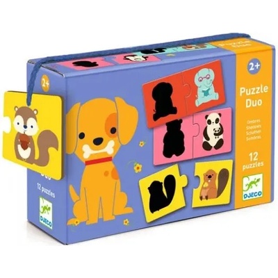 DJECO Детски пъзел Djeco - Сенки на животни (DJ08187)