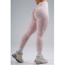 Nebbia Kompresné push-up legíny s leopardím vzorom PRIMAL 849 pink leopard