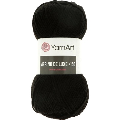 YarnArt Merino De Luxe 50 585 černá
