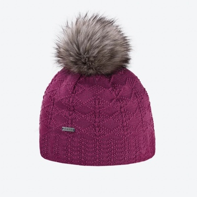 Kama pletená merino čepice A109 purpurová