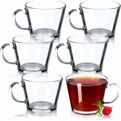 KADAX sklo Sapri sklenice na vodu s uchem 6 x 380 ml