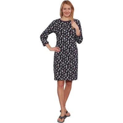 šaty DEBATA tm. modrá