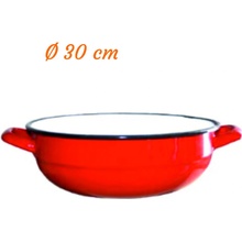 BARAnBARA 6753307 Smaltovaná selská miska červená 30 cm